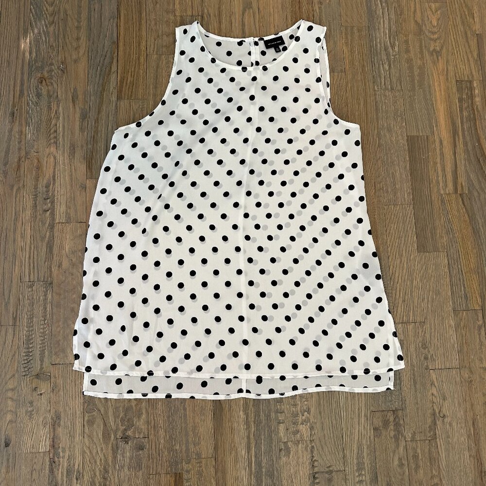 Who What Wear polka dot blouse